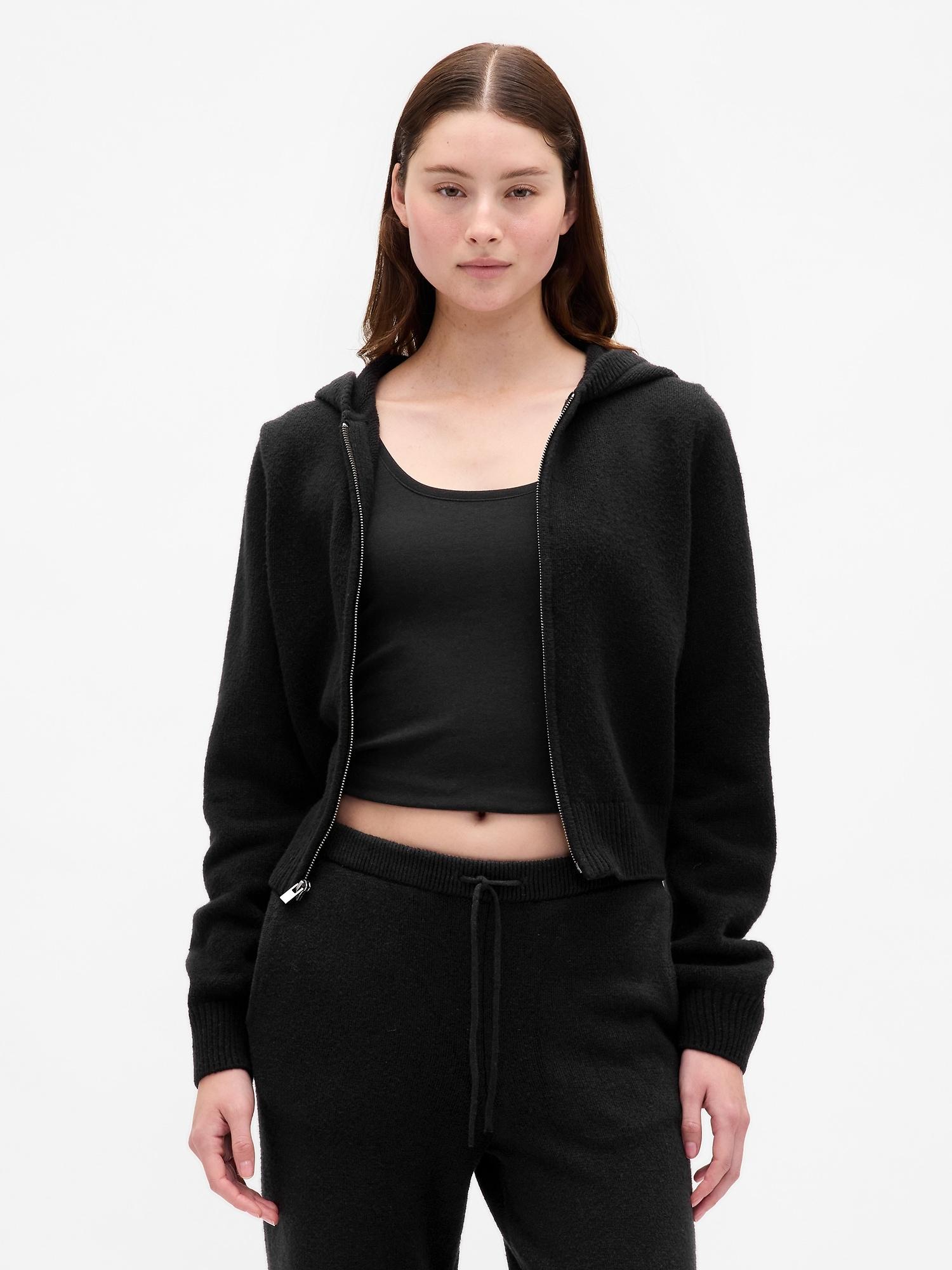 cashsoft sweater zip hoodie