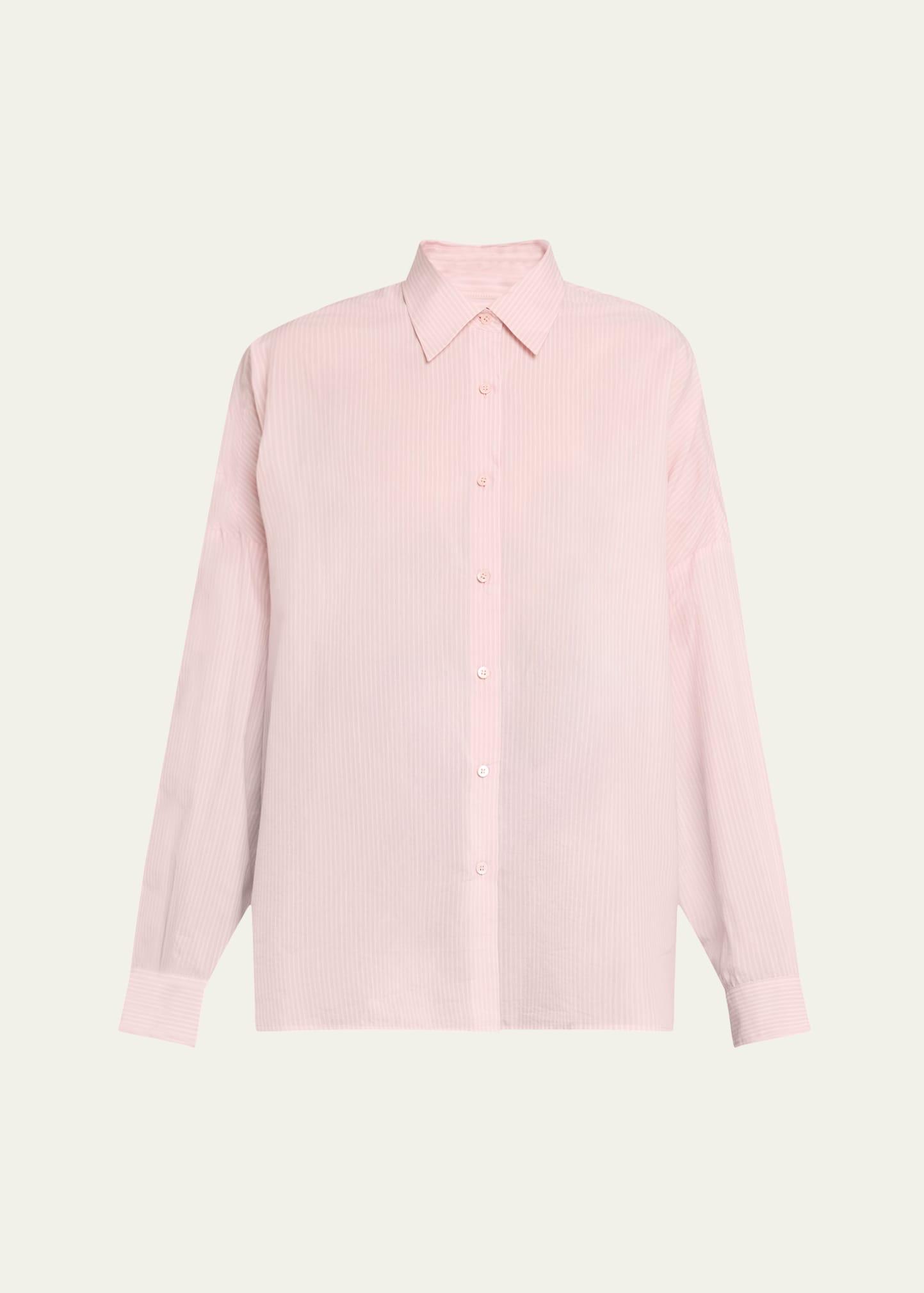 casia striped oversized button-down shirt