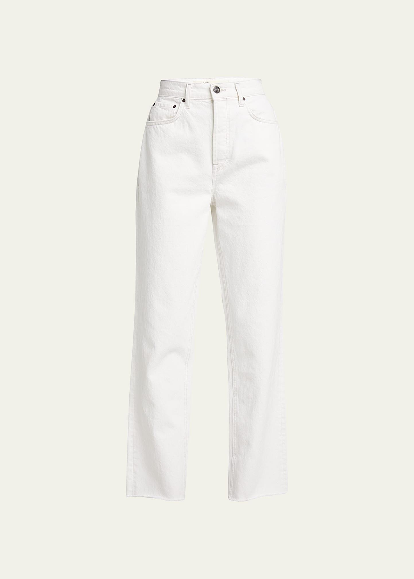 cassidy cropped raw hem jeans