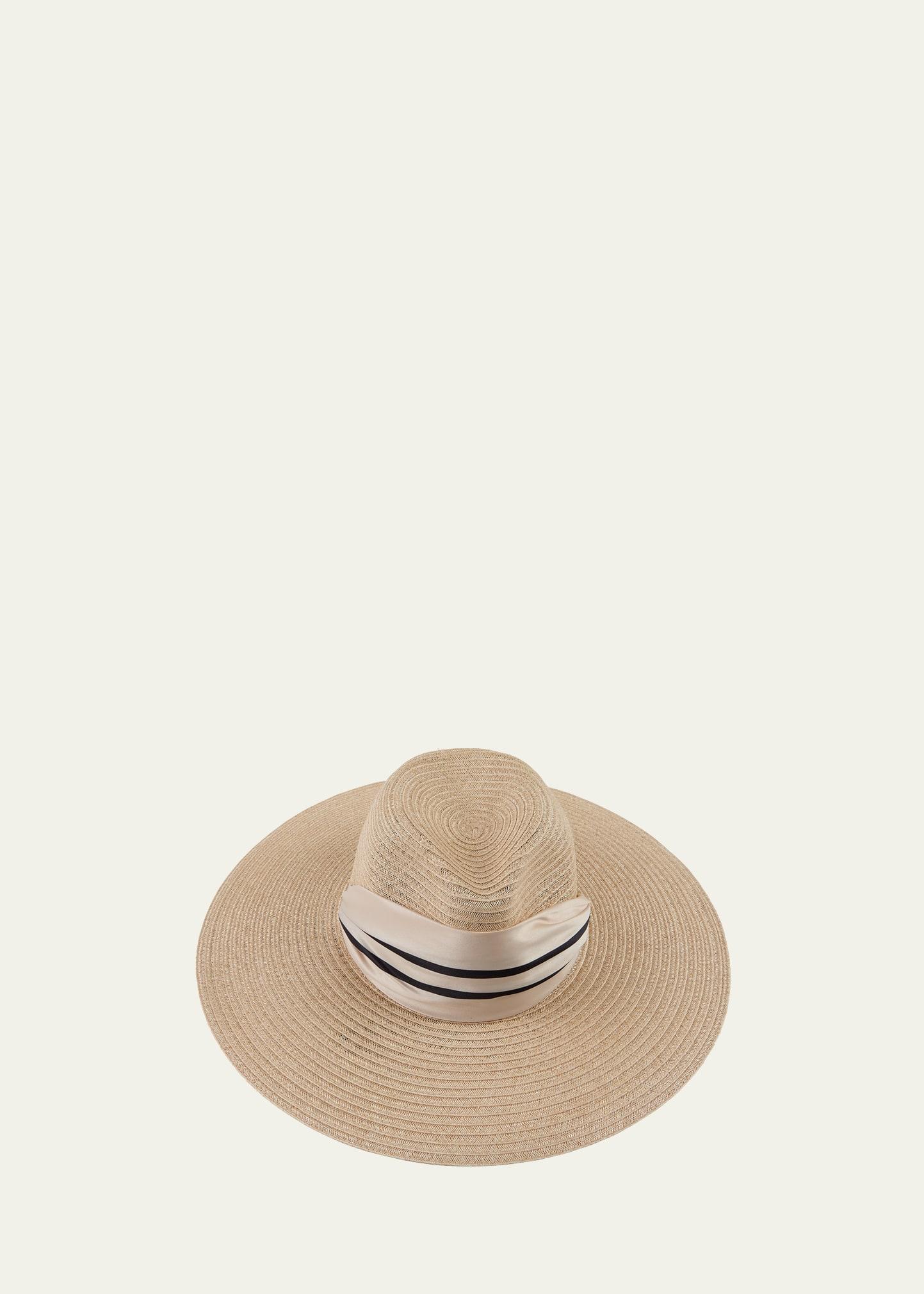 cassidy fedora with organza scarf