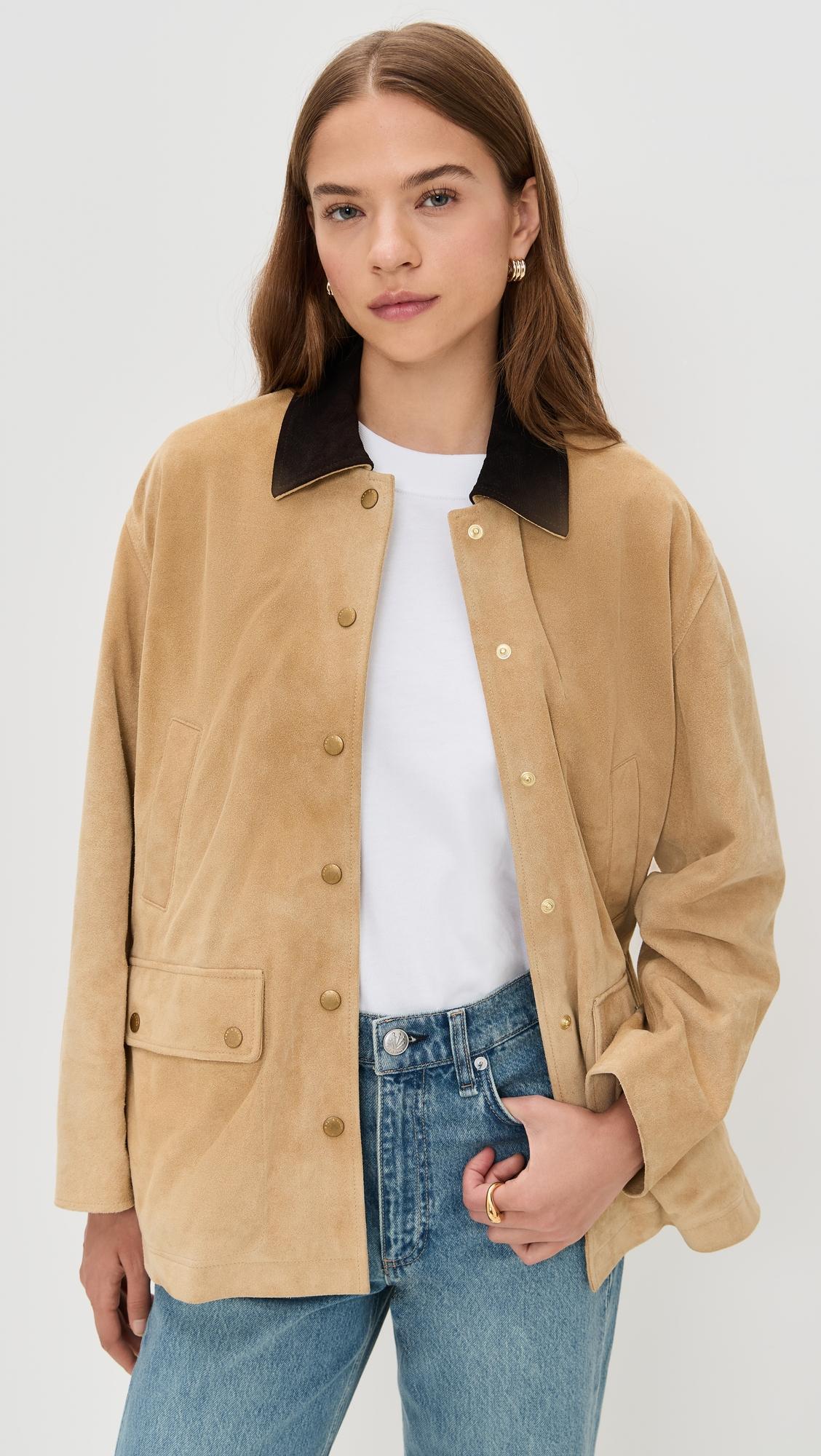 cassidy suede barn jacket
