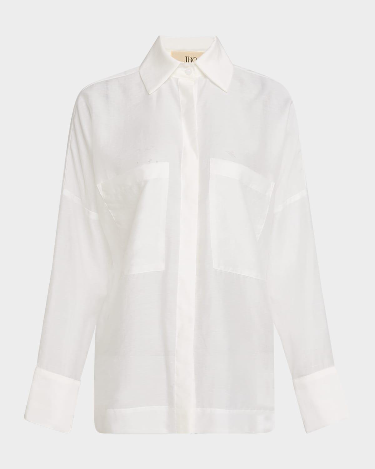 cassius linen-blend shirt