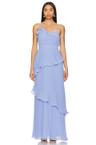 cassy pleated gown