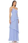 cassy pleated gown