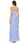 cassy pleated gown