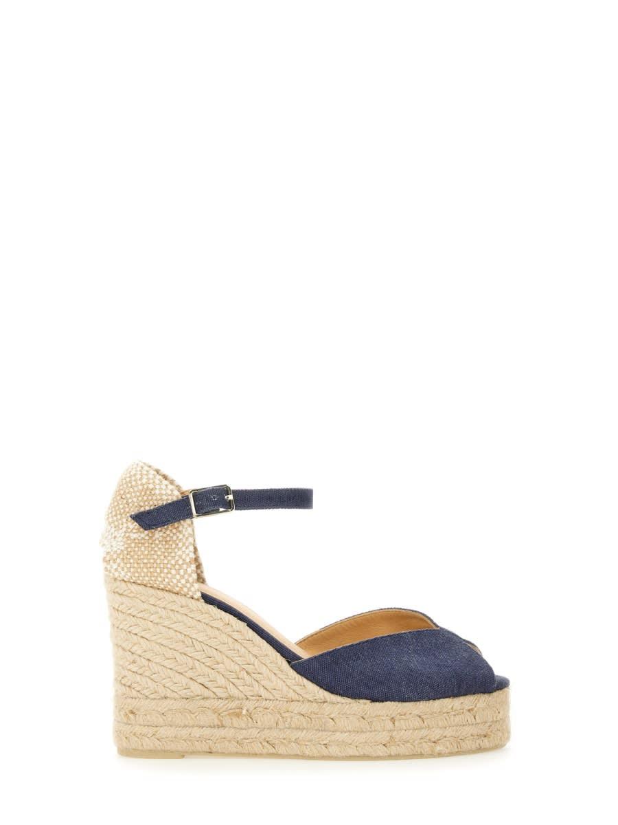 castañer espadrille white