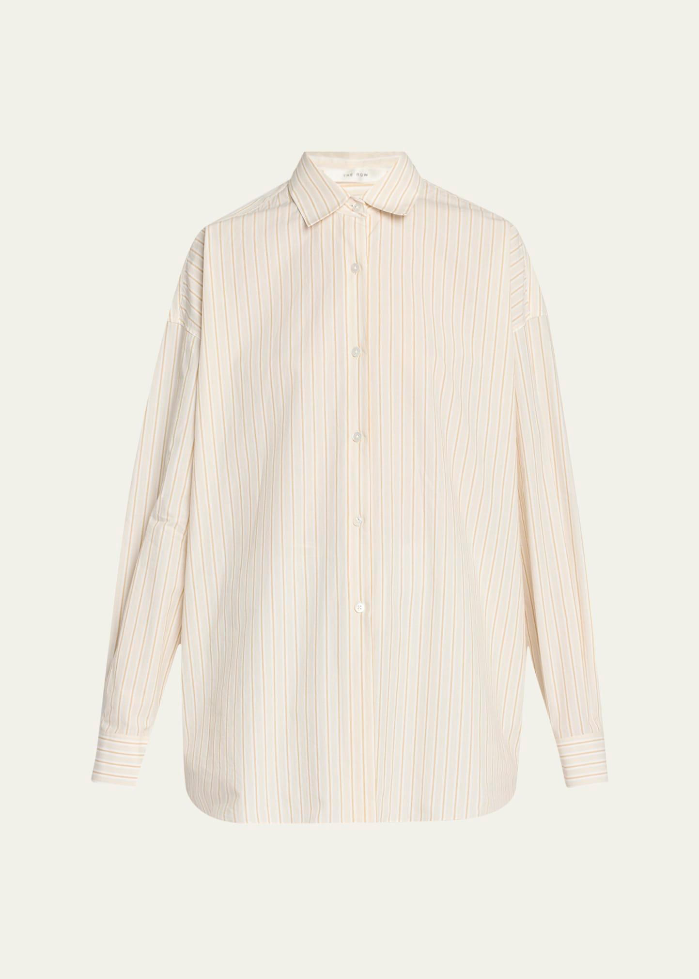 caster striped oversized button-down shirt