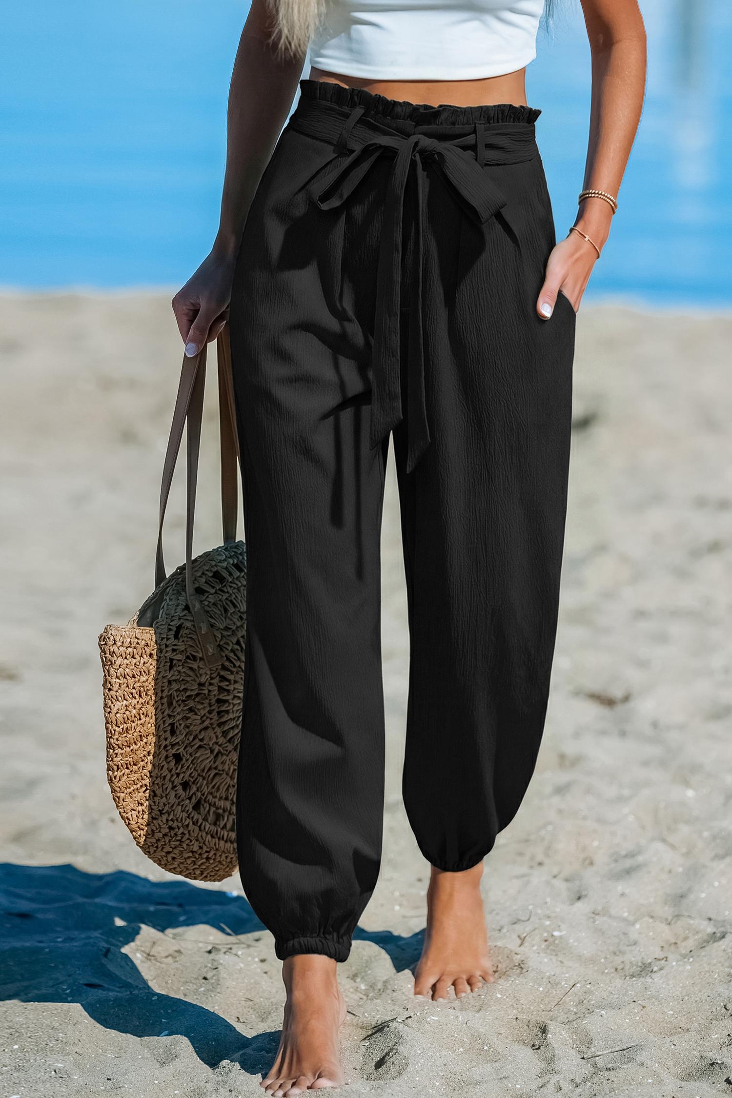 casual friday black pants - l
