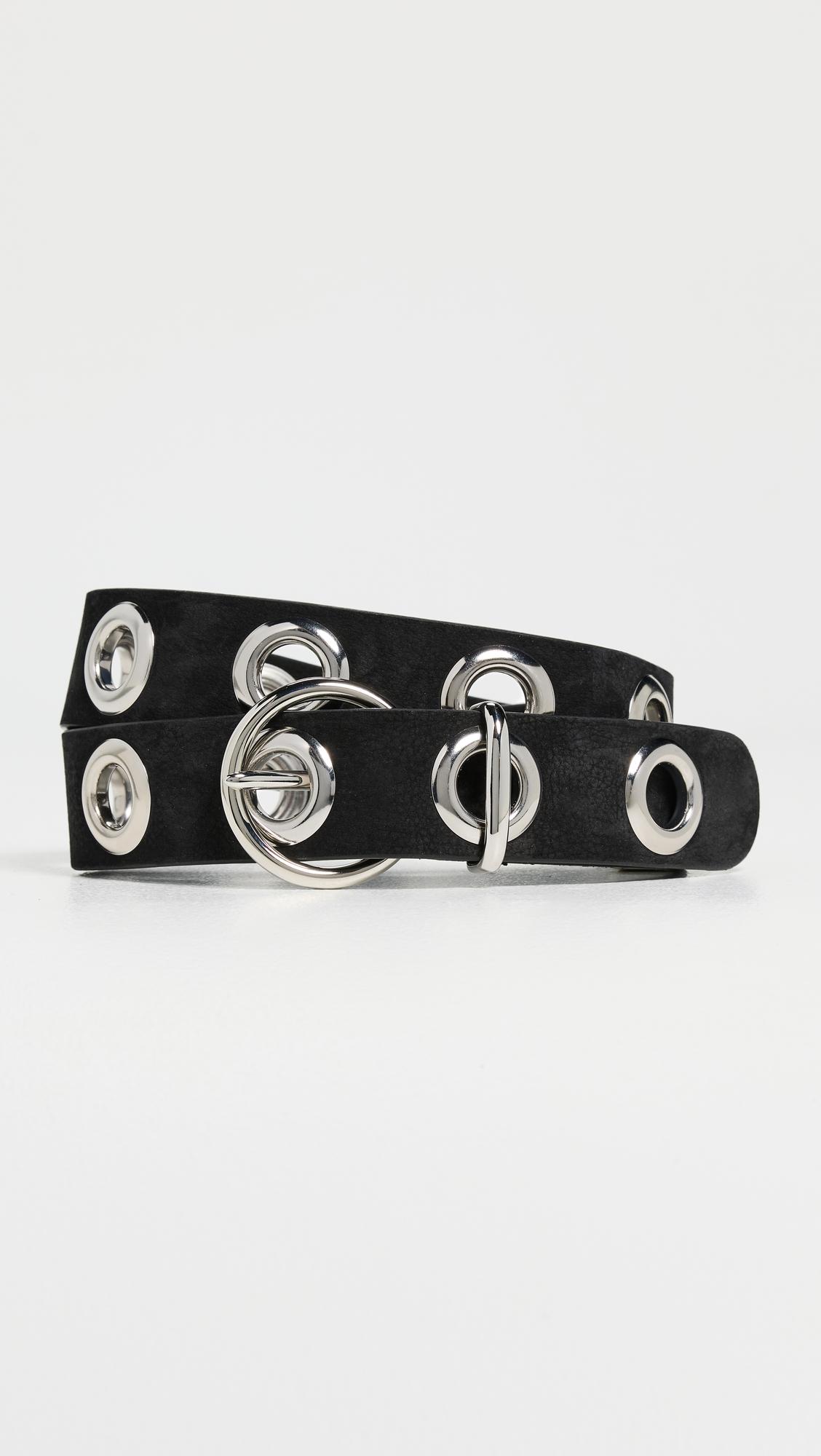 casual nubuck eyelet belt