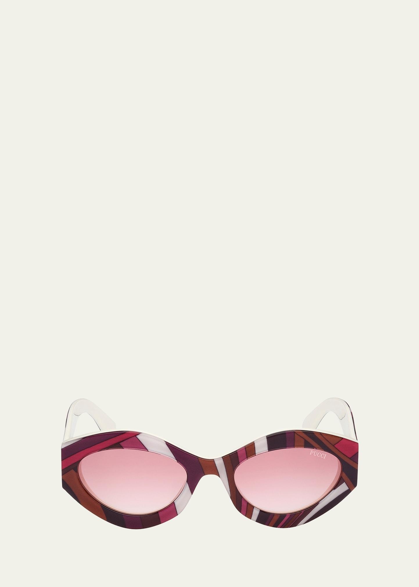cat-eye acetate sunglasses