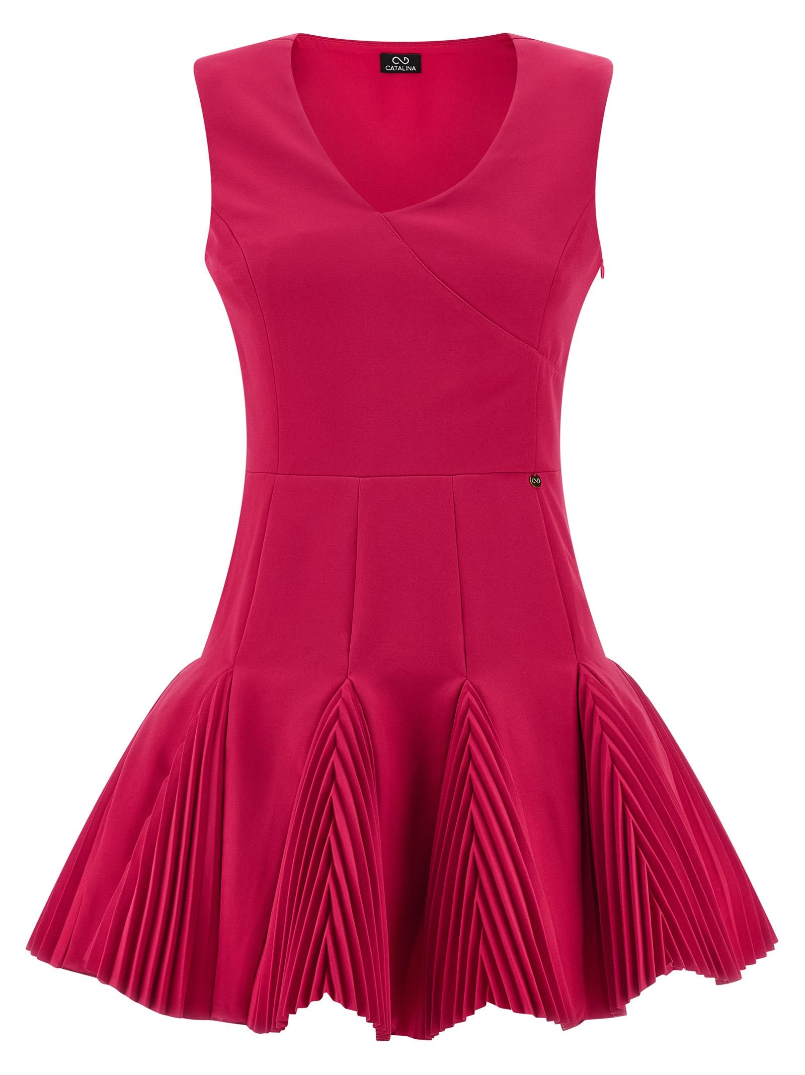 catalina marlyn dress fuchsia polyester - women