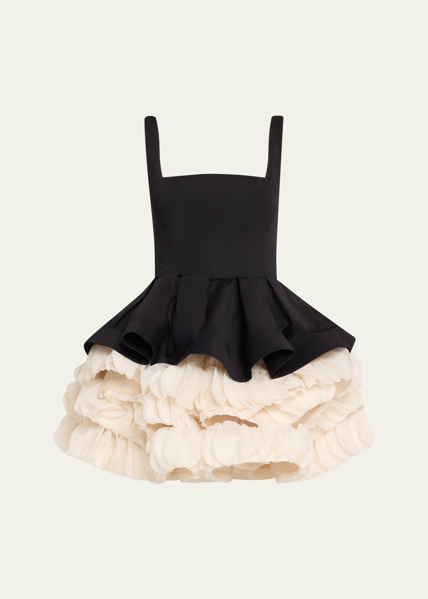 catalina ruffle fit-&-flare mini dress