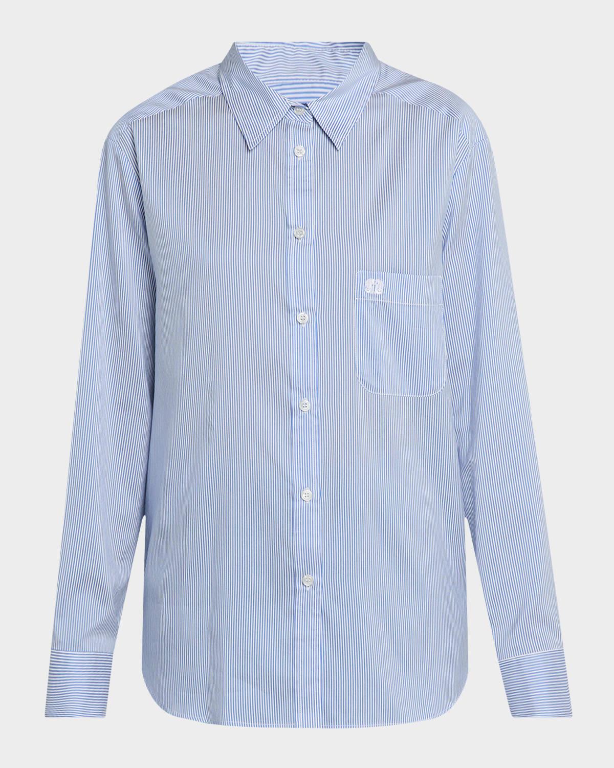 catalina striped button-down shirt