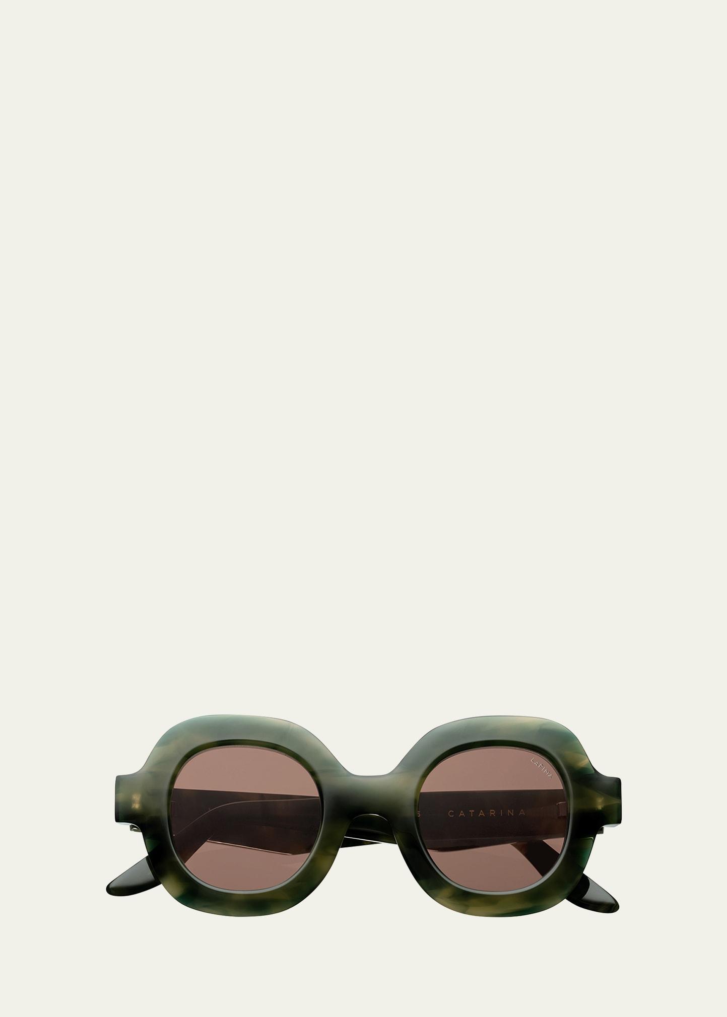 catarina square acetate sunglasses