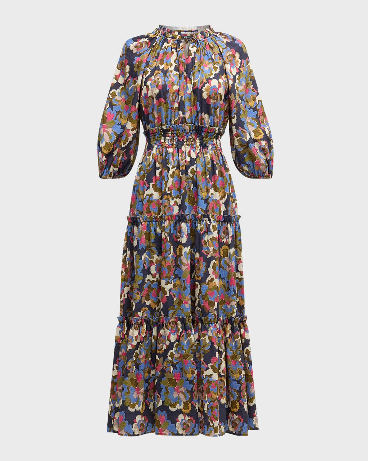 caterine tiered maxi dress