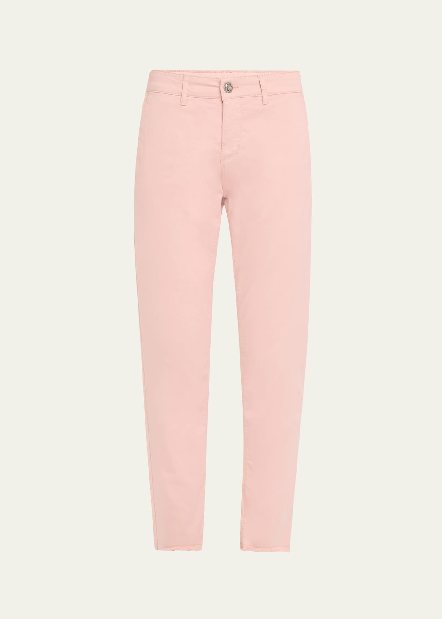 cathy cropped slim stretch cotton pants