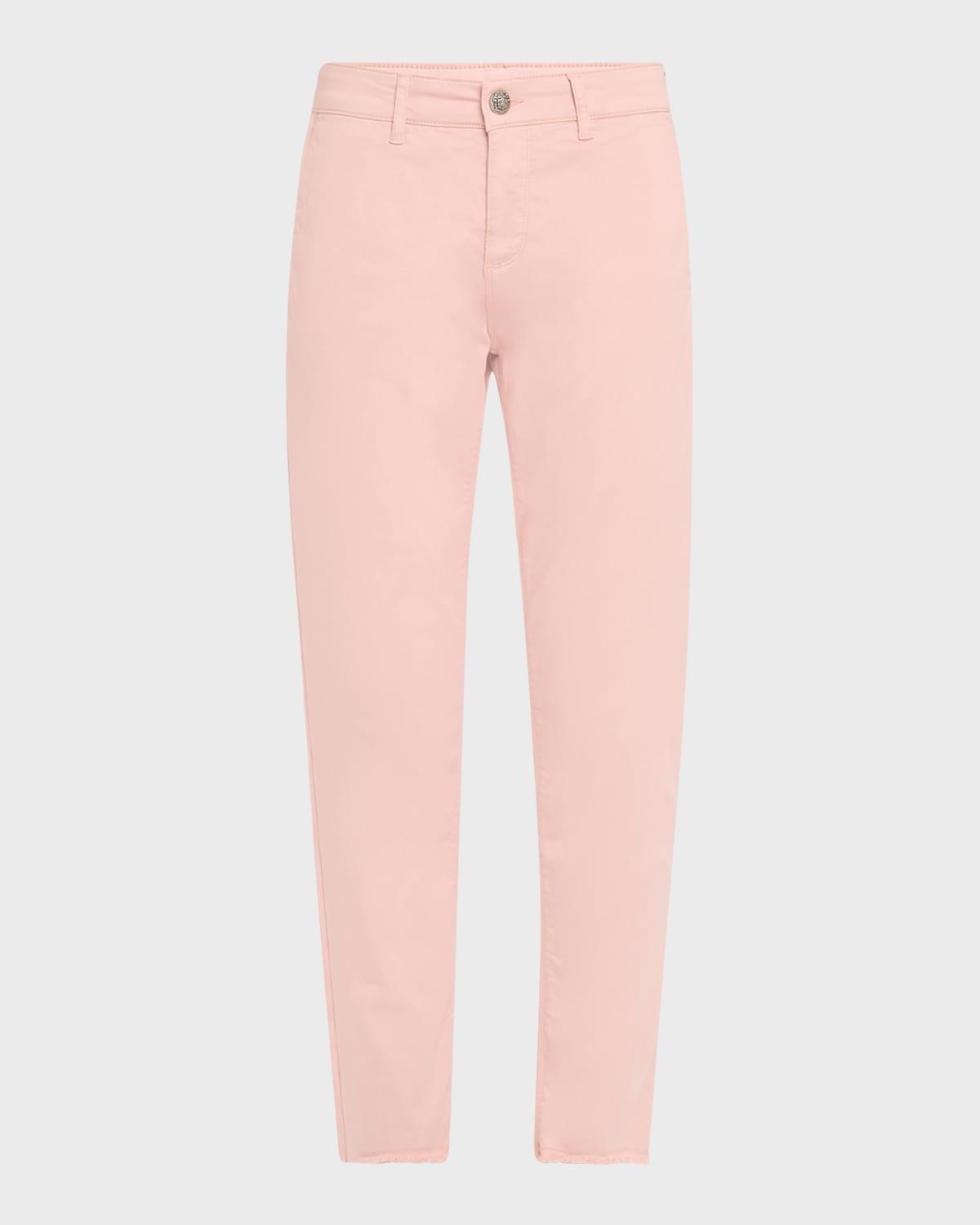 cathy cropped slim stretch cotton pants