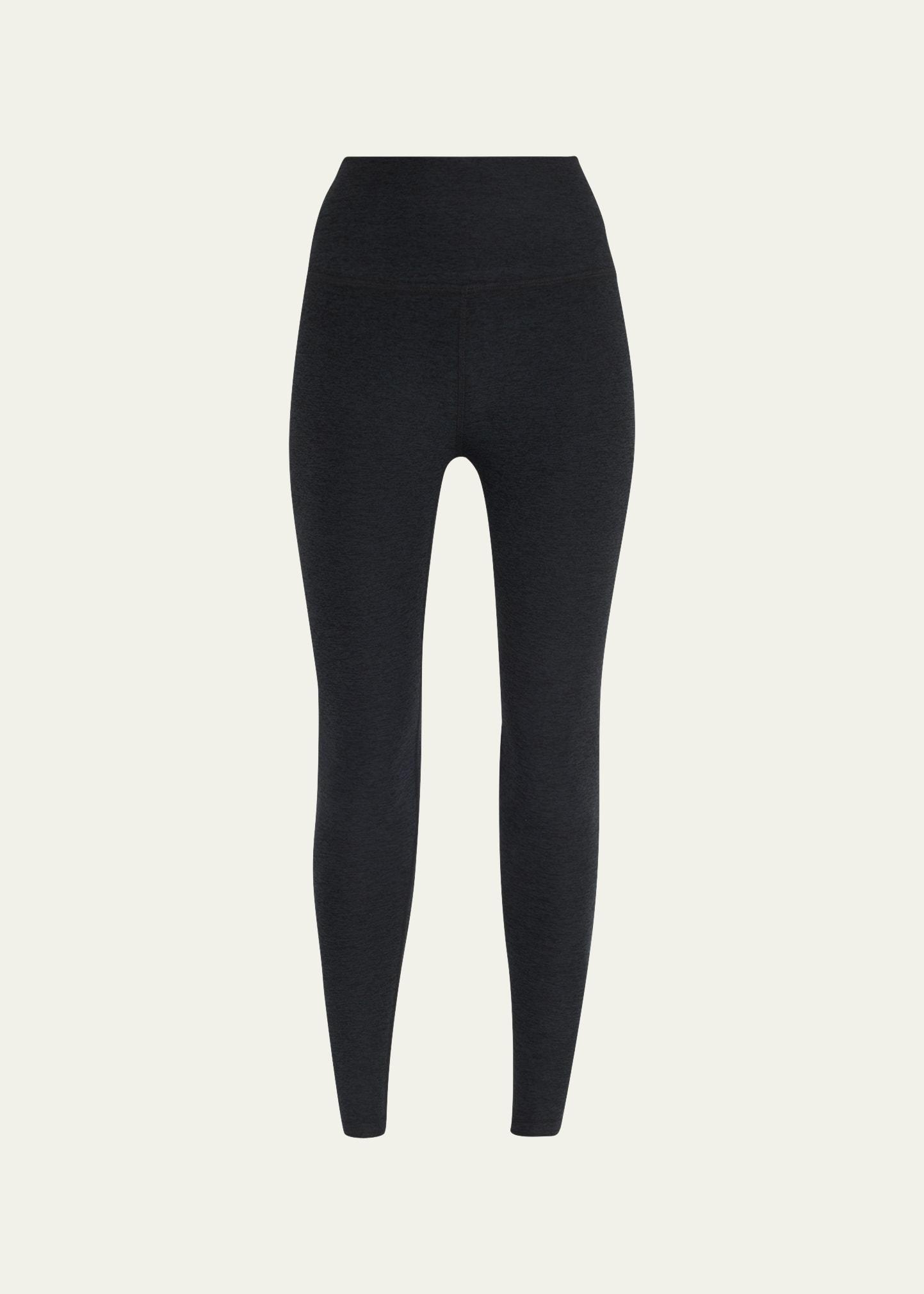 caught in the midi high-waist space-dye leggings