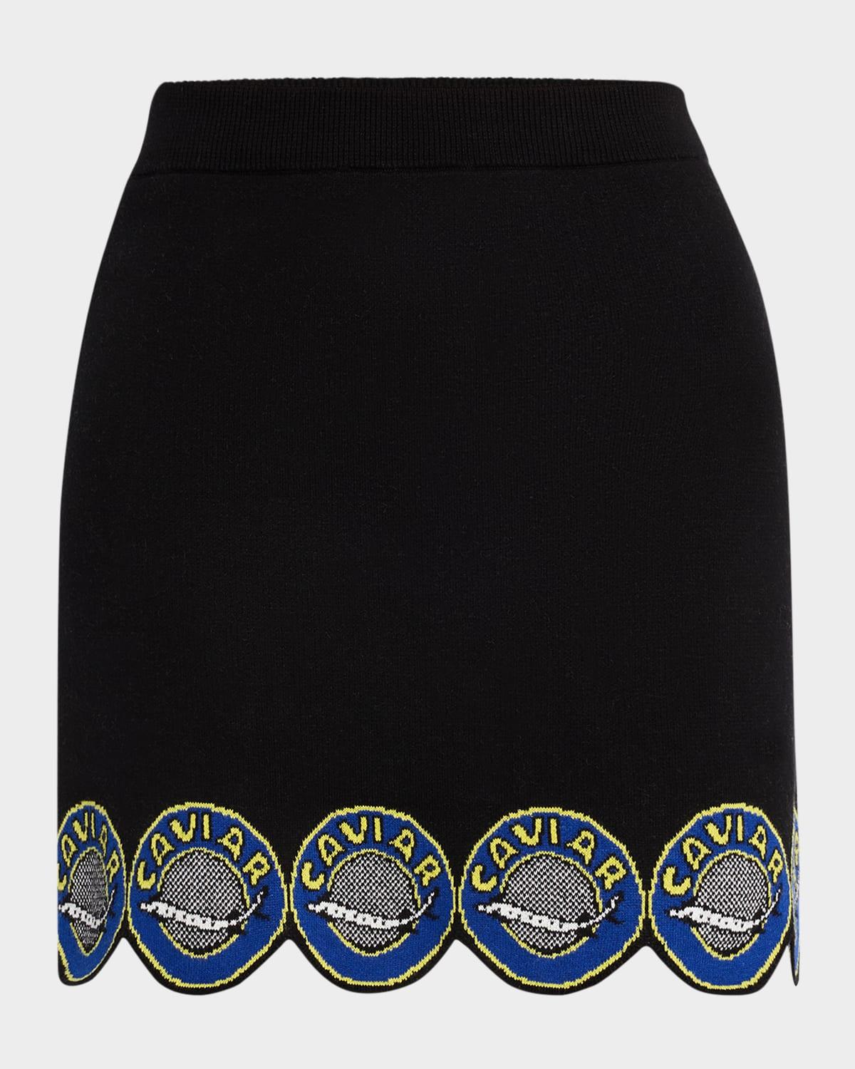 caviar mini skirt
