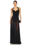 cayla flared gown