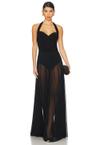 cayla flared gown