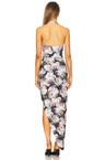 cayla side drape gown