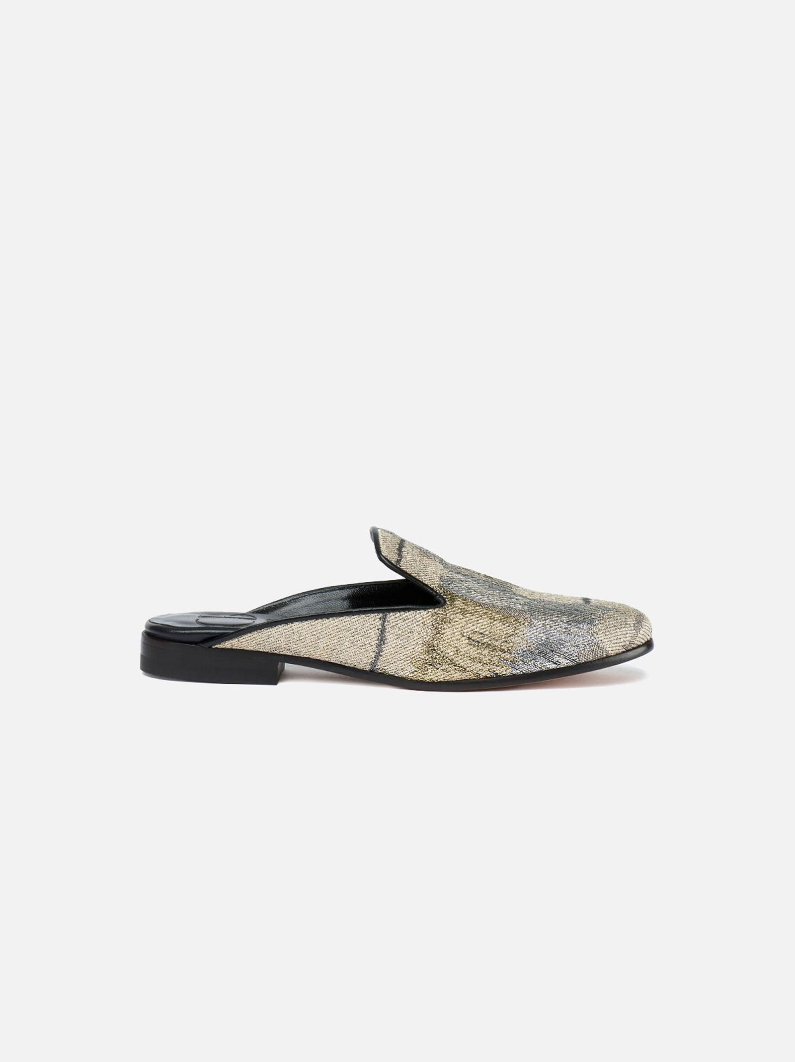 cb made in italy pastel lurex flats ravello