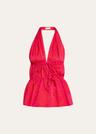 ceana striped tie halter top