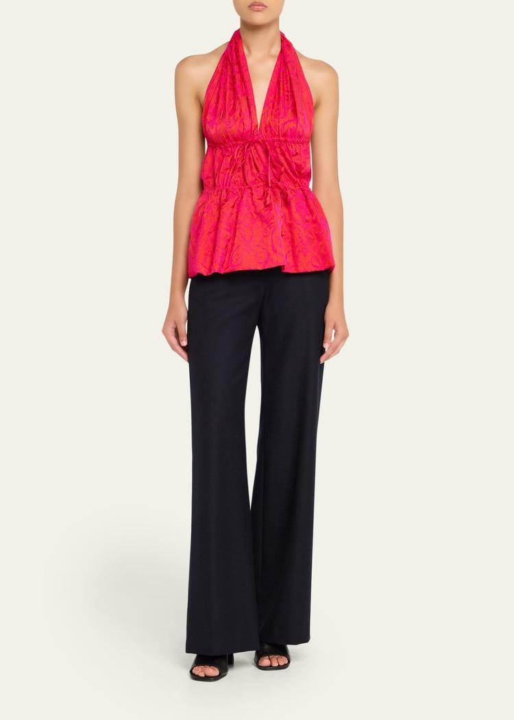 ceana striped tie halter top