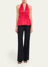ceana striped tie halter top