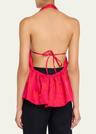 ceana striped tie halter top
