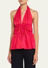 ceana striped tie halter top
