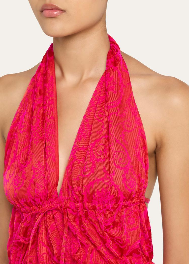 ceana striped tie halter top