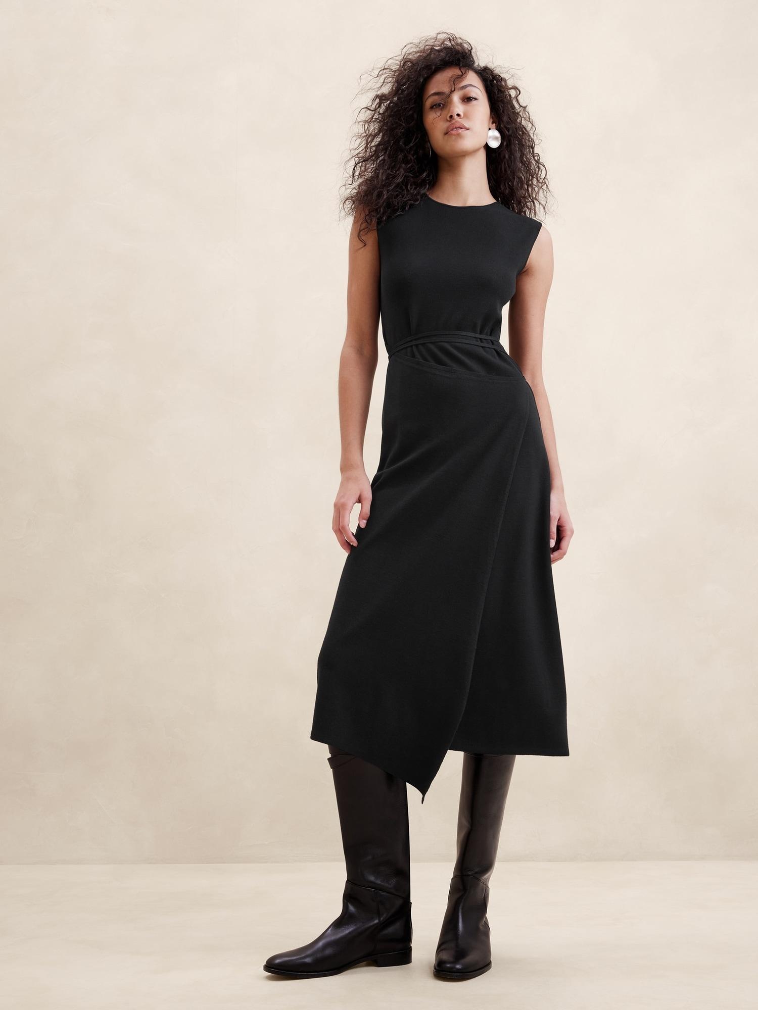 cece knit wrap dress