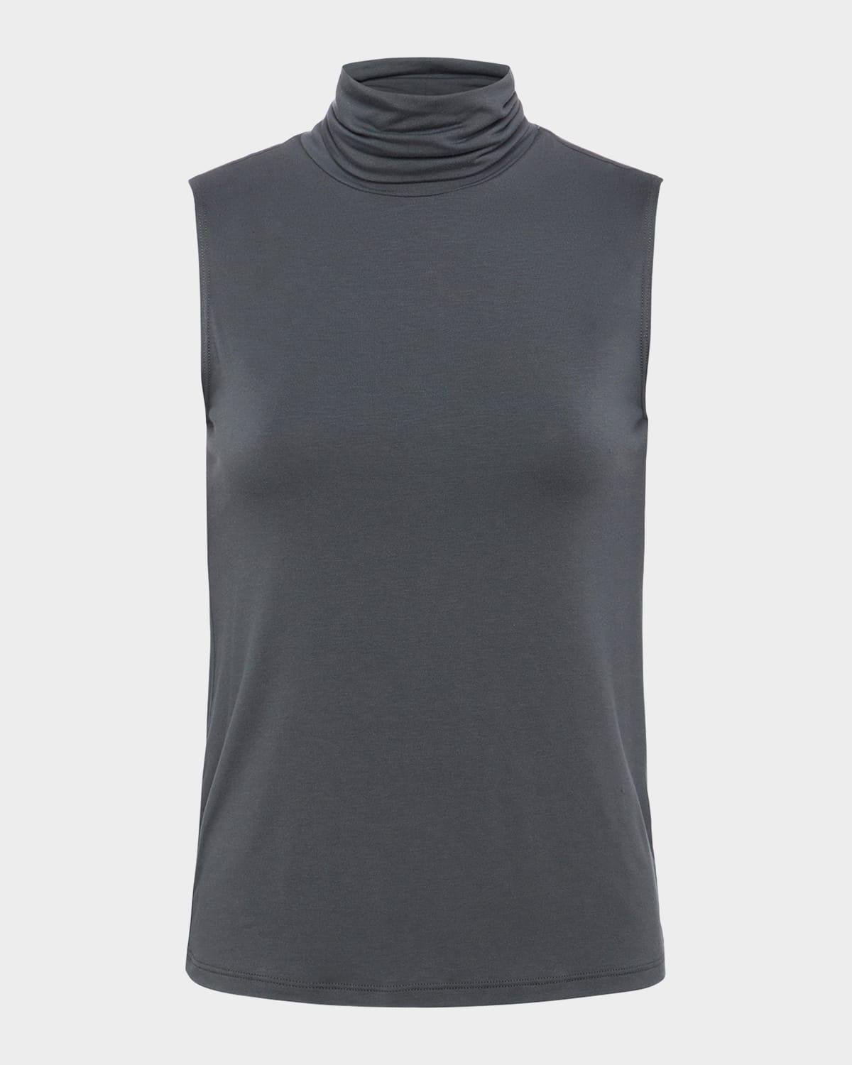 ceci sleeveless turtleneck top