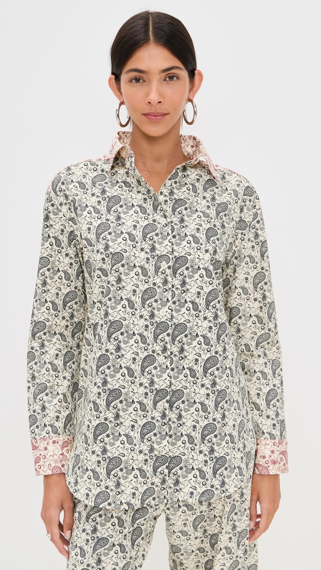 cecilia paisley button down