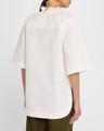 cecilia ruffle-collar short-sleeve shirt