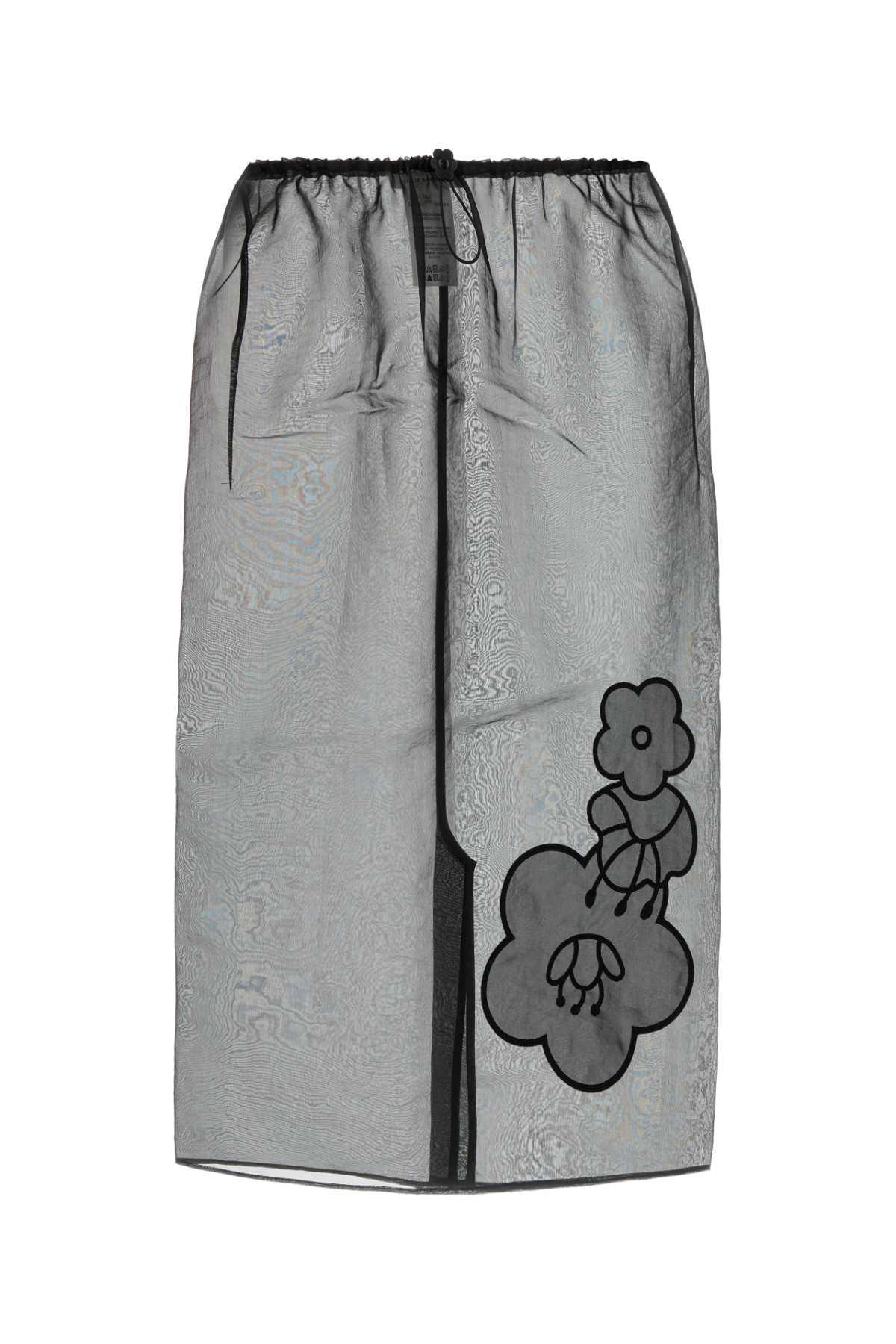 cecilie bahnsen black organza bambi skirt
