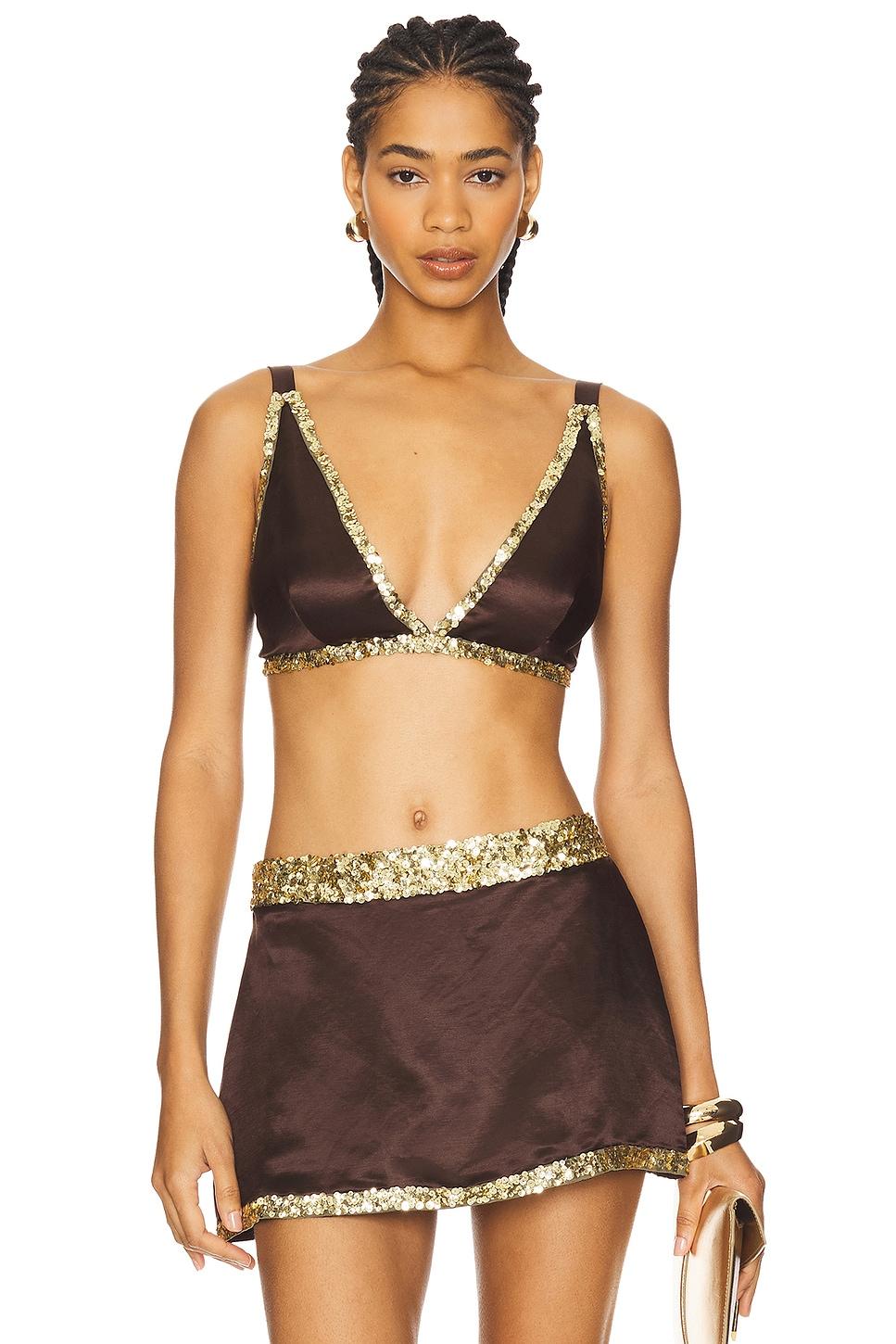 celene hand beaded bralette