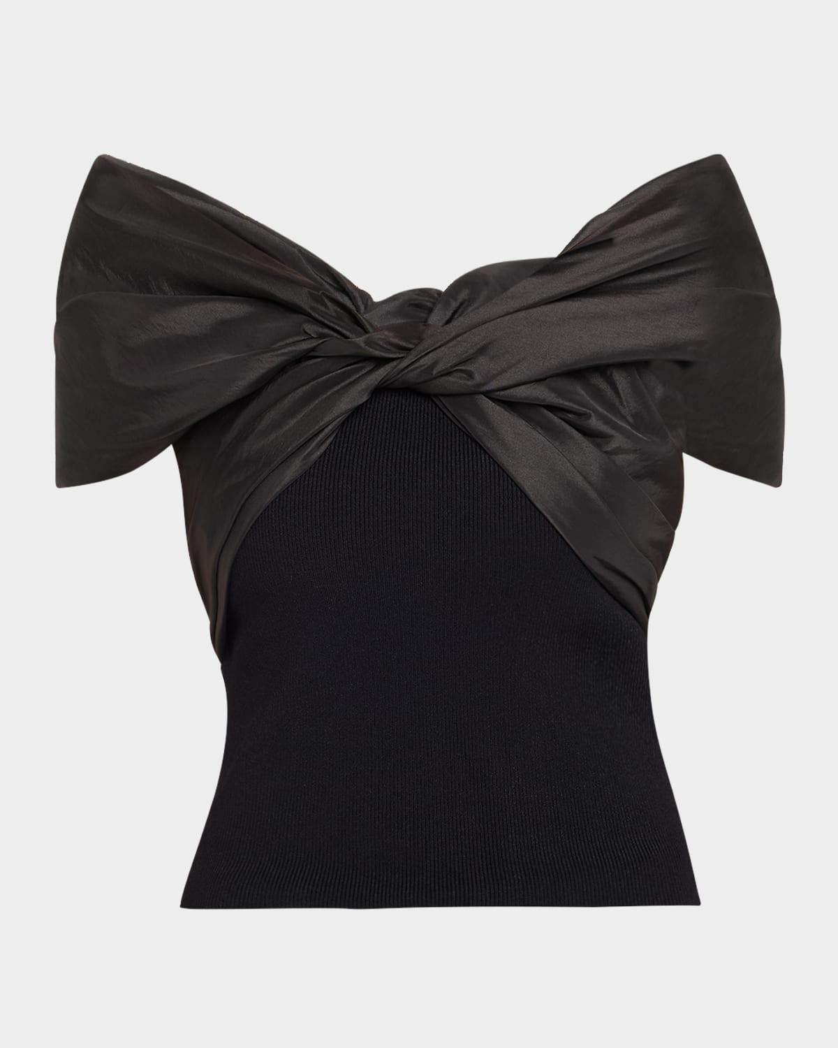 celiana combo off-the-shoulder top