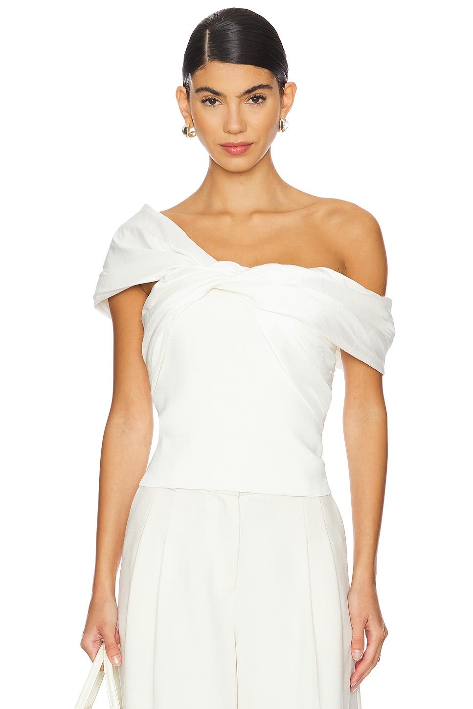 celiana knit combo top