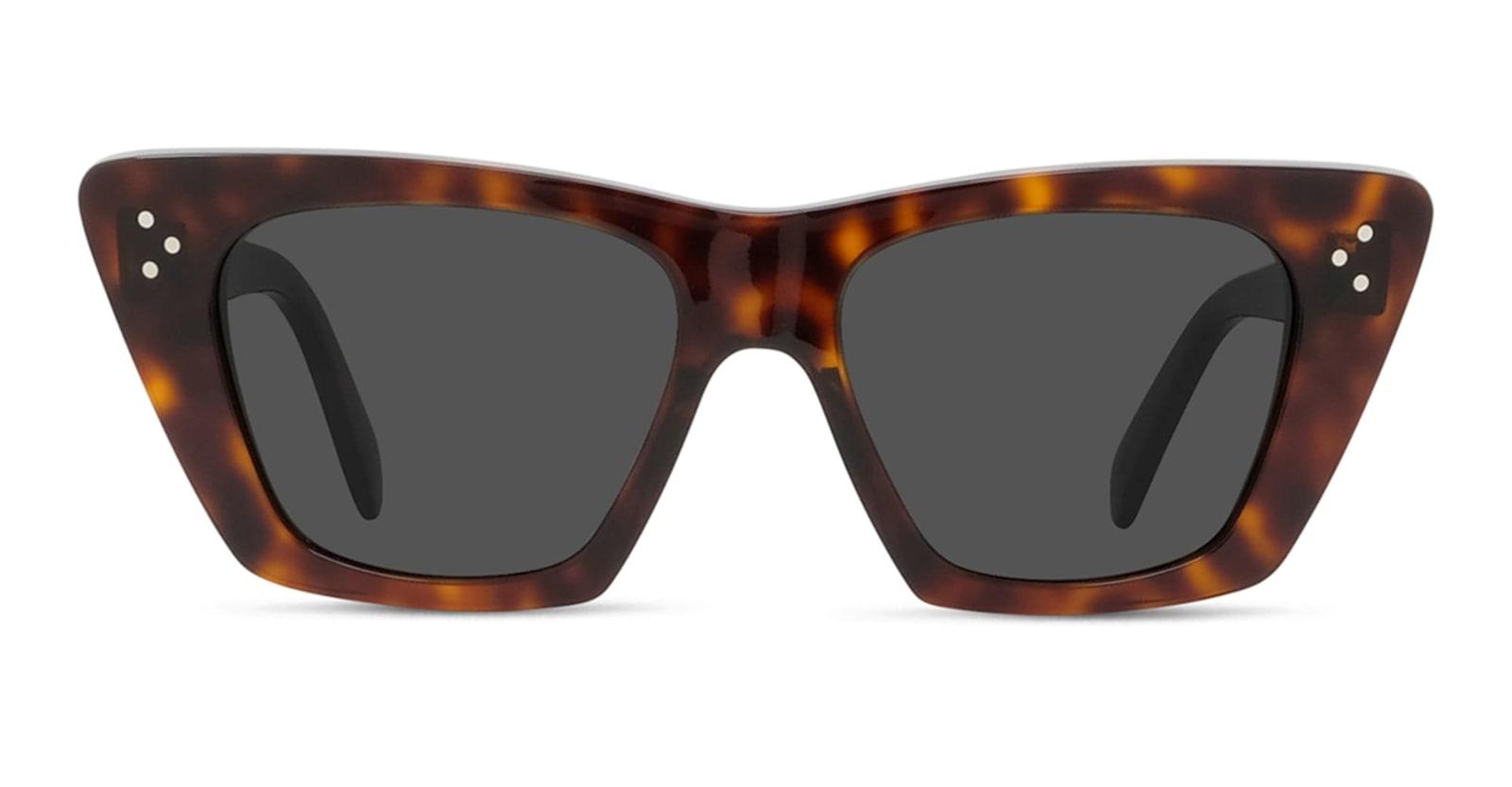 celine 3 dots cl40187i - red havana sunglasses