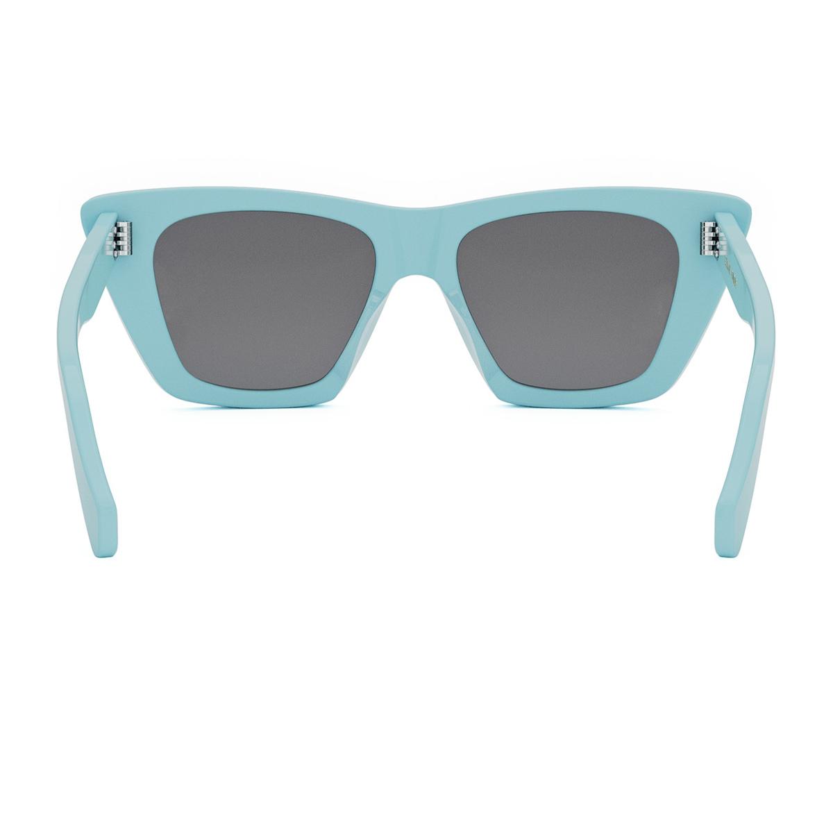 celine cl40187i 3 dots 84a light blue turchese acetate occhiali da sole - women