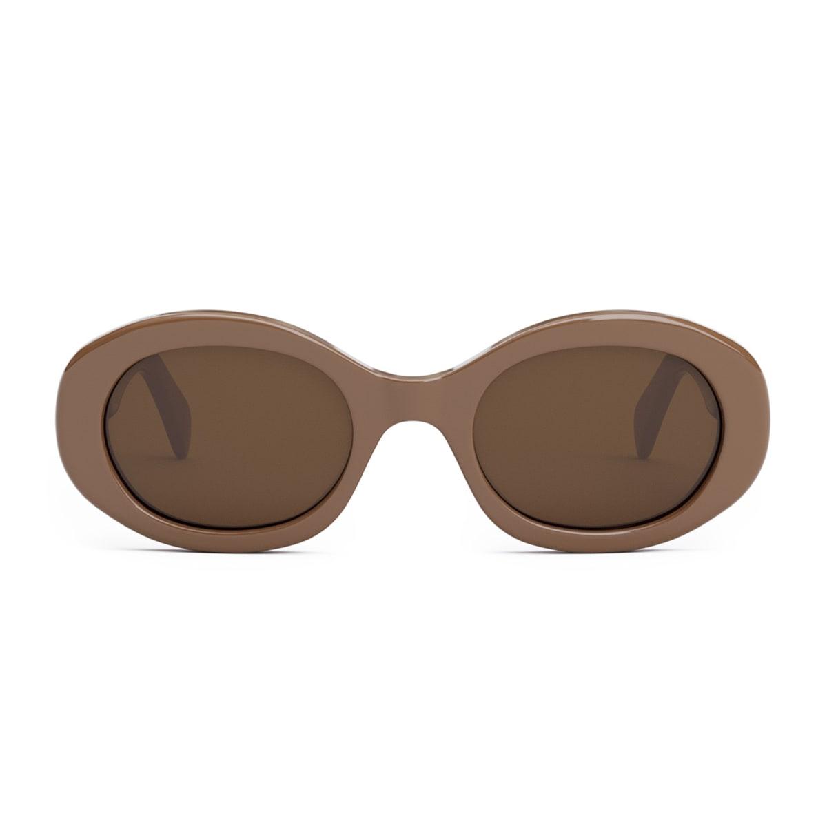 celine cl40194u triomphe 45e brown sunglasses