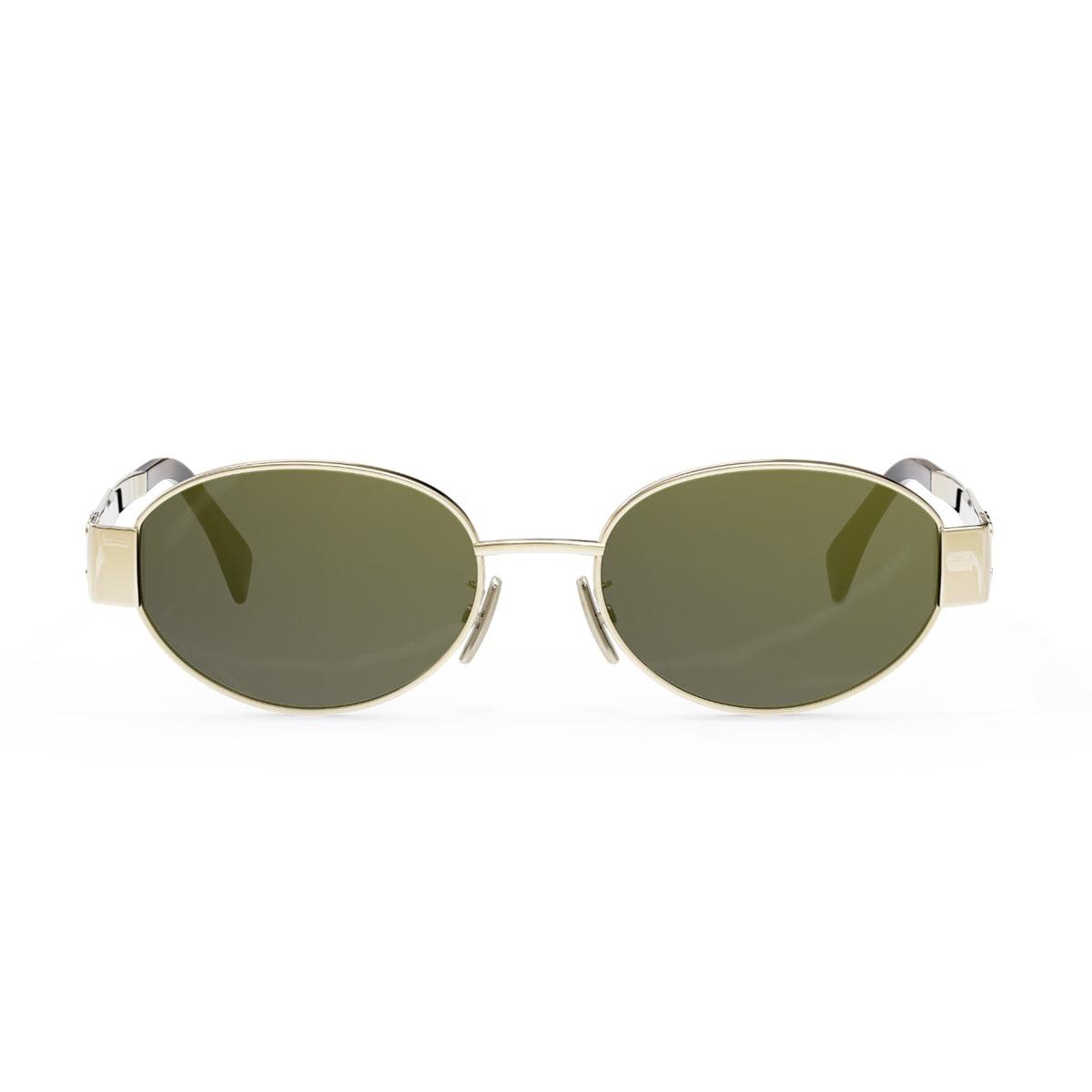 celine cl40235u metal triomphe 30n gold sunglasses