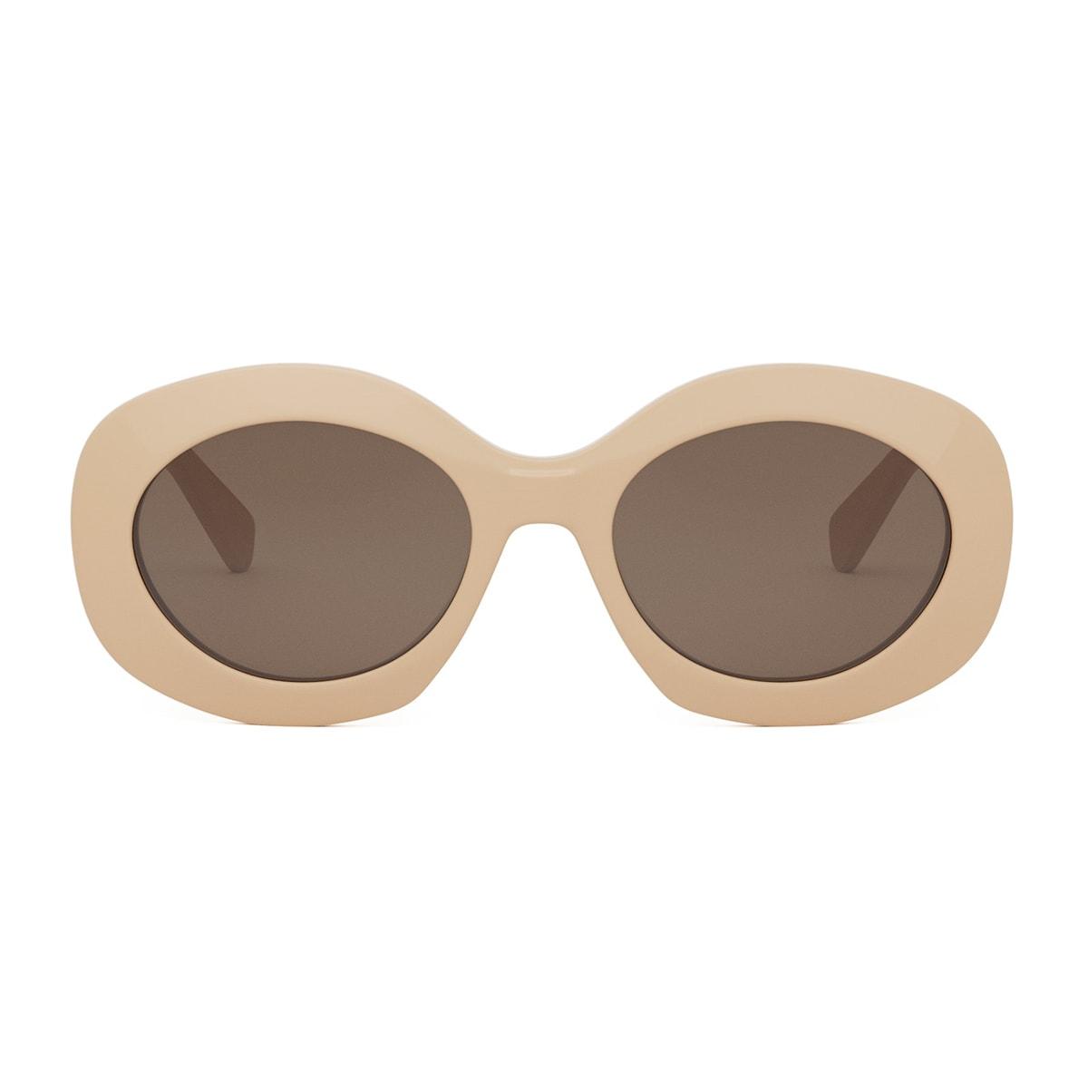 celine cl40292u triomphe 57e beige sunglasses