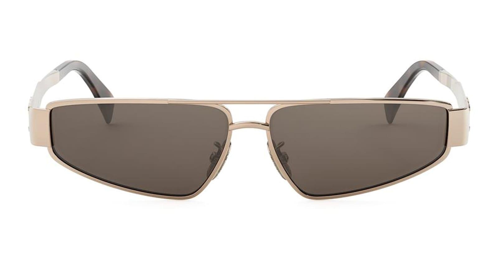celine metal triomphe cl40318u - rose gold sunglasses