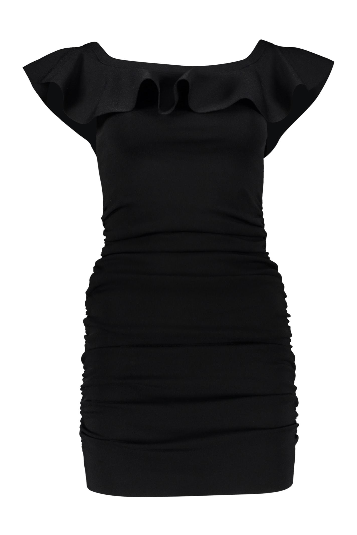 celine ruffled mini dress