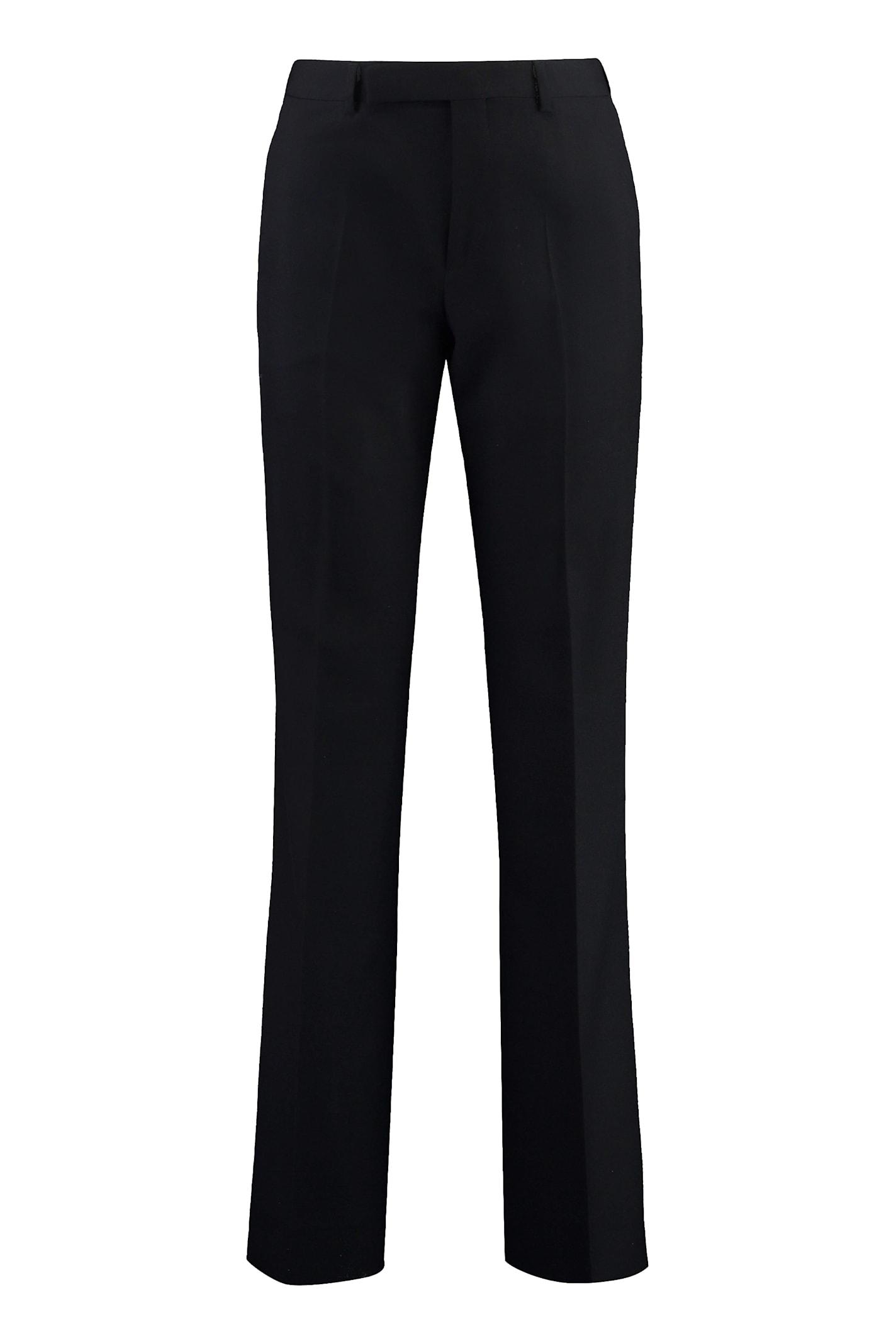 celine wool tailored trousers