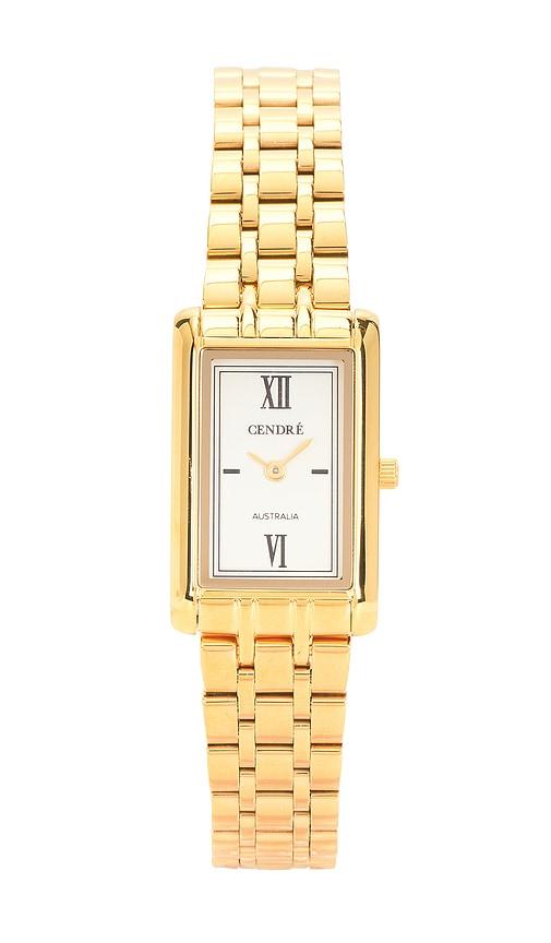 cendre kelly watch in metallic gold.